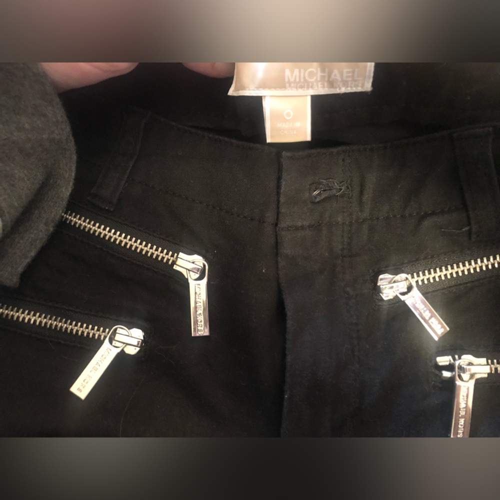 Michael Kors Black Pants with zipper ankles